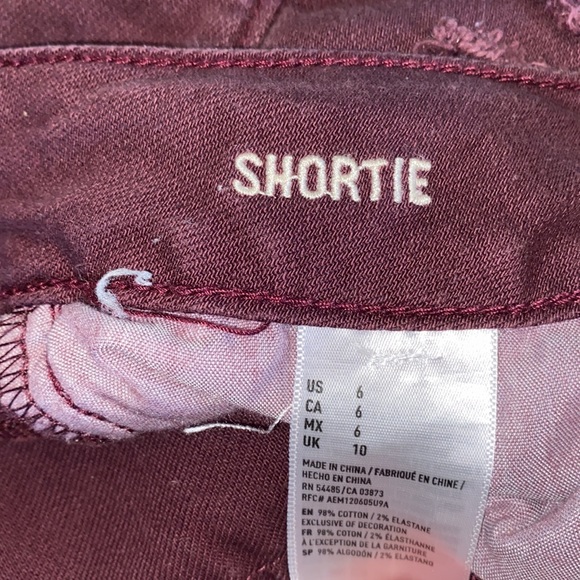 American Eagle maroon shorts - Picture 6 of 6